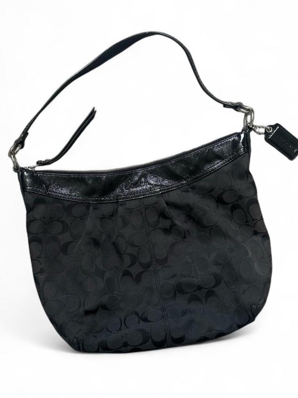 Coach Signature Soho Pleated Hobo Purse